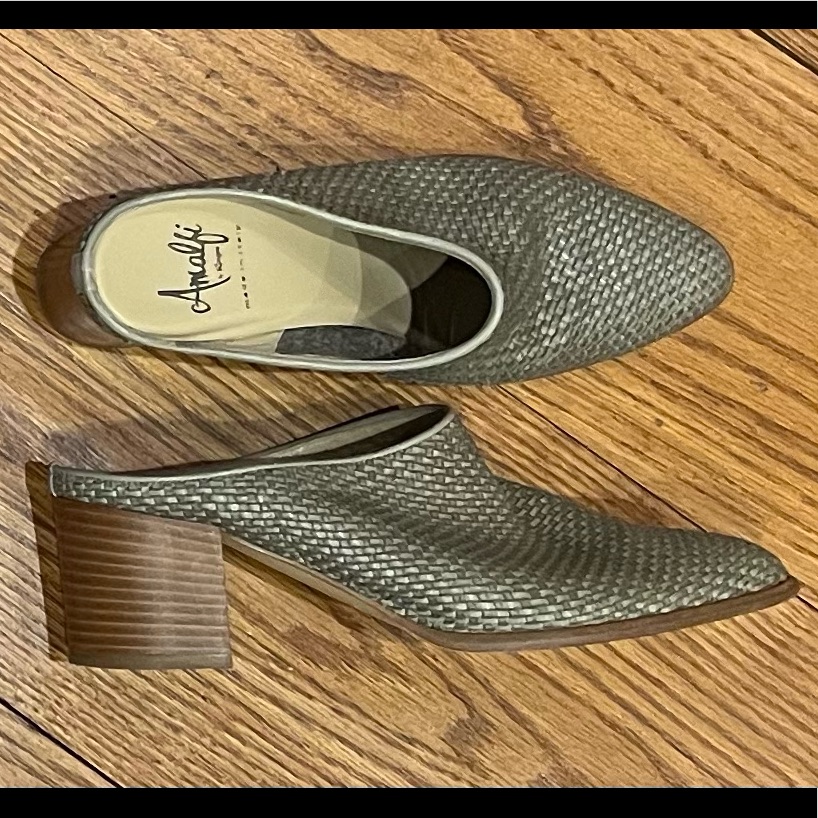 Amalfi Woven Leather Mules